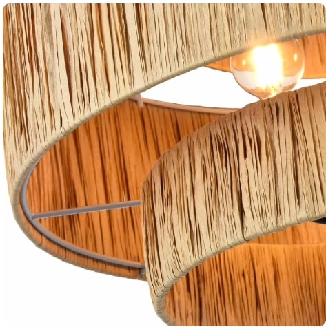 Raffia Triple Layer Pendant Lampshade