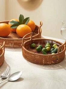 MAXIMILLIEN NATURAL BAMBOO RATTAN LAUNDRY AND STORAGE BASKET.