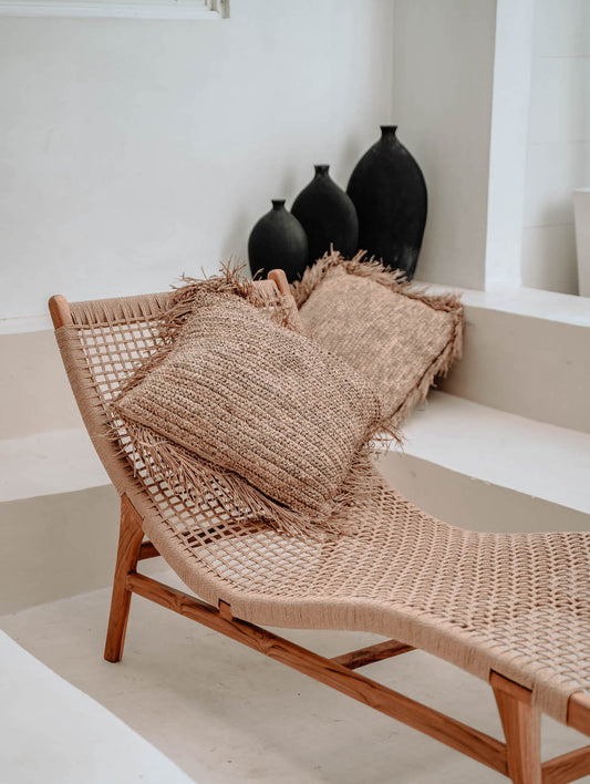 Sidonie bamboo lounge chair for outdoor or indoor.