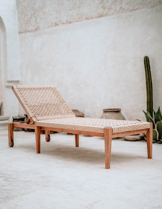 Shudun bamboo lounge chair for outdoor or indoor.