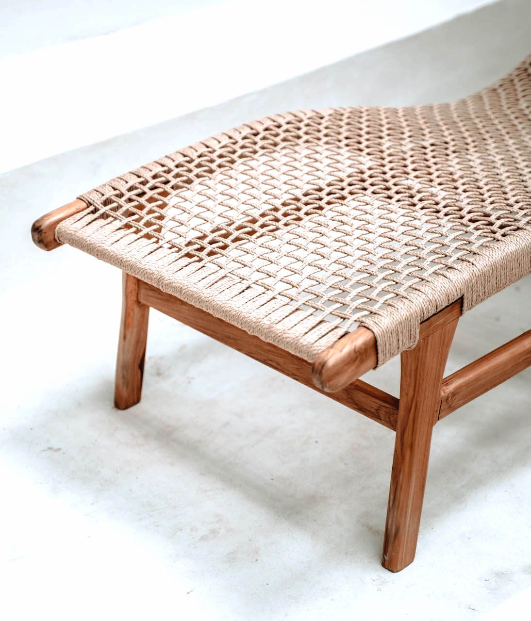 Sidonie bamboo lounge chair for outdoor or indoor.