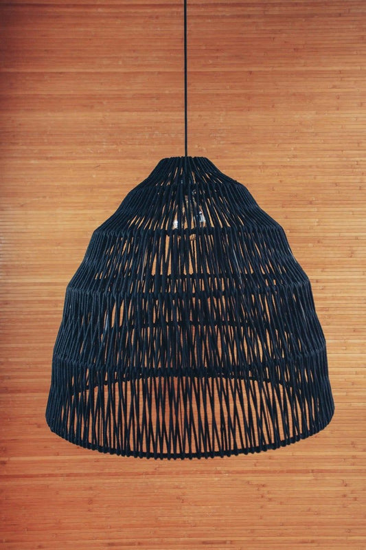 Black Cane Cup Pendant Lampshade