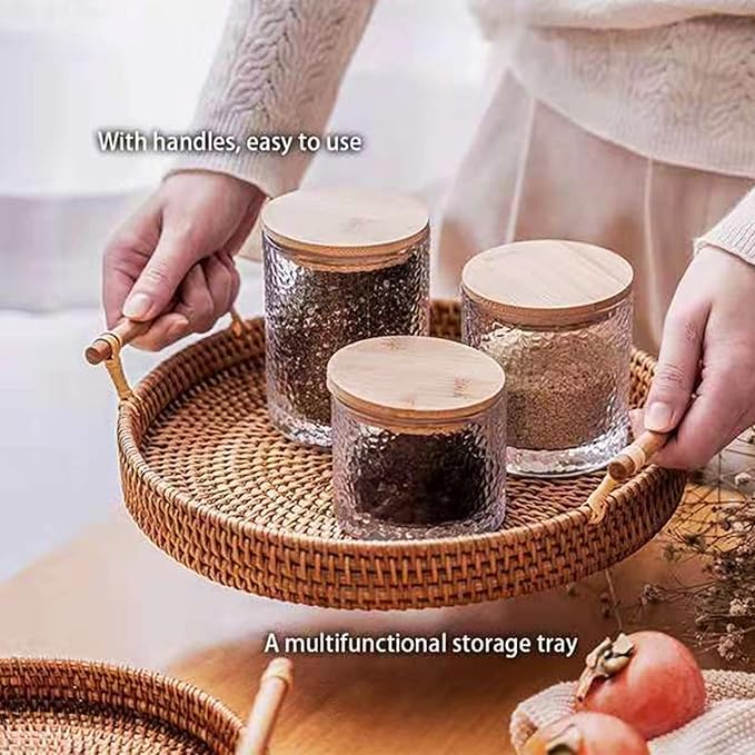 MAXIMILLIEN NATURAL BAMBOO RATTAN LAUNDRY AND STORAGE BASKET.