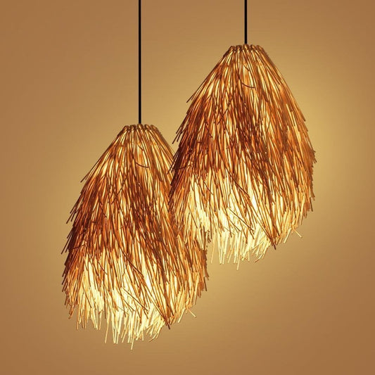 Abstract Cane Pendant Lampshade