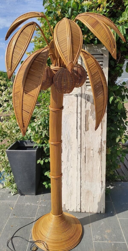 Rattan Coco Tree Huge Floor Lampshade