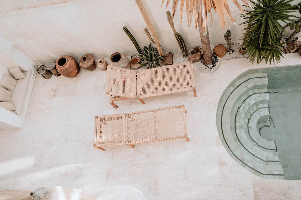 Shudun bamboo lounge chair for outdoor or indoor.