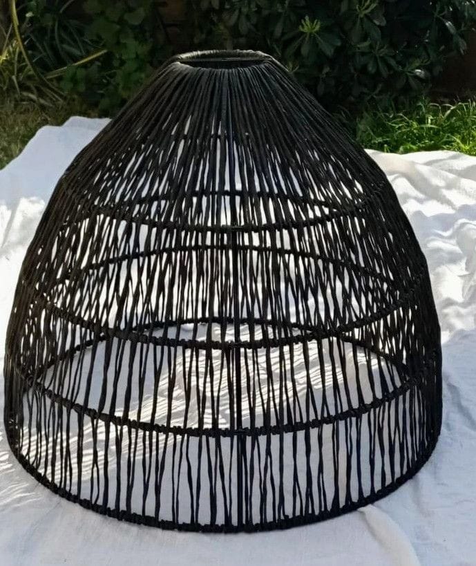 Black Cane Cup Pendant Lampshade