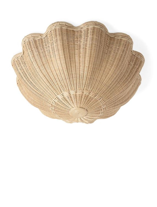 Reversed Umbrella Rattan Pendant Lampshade