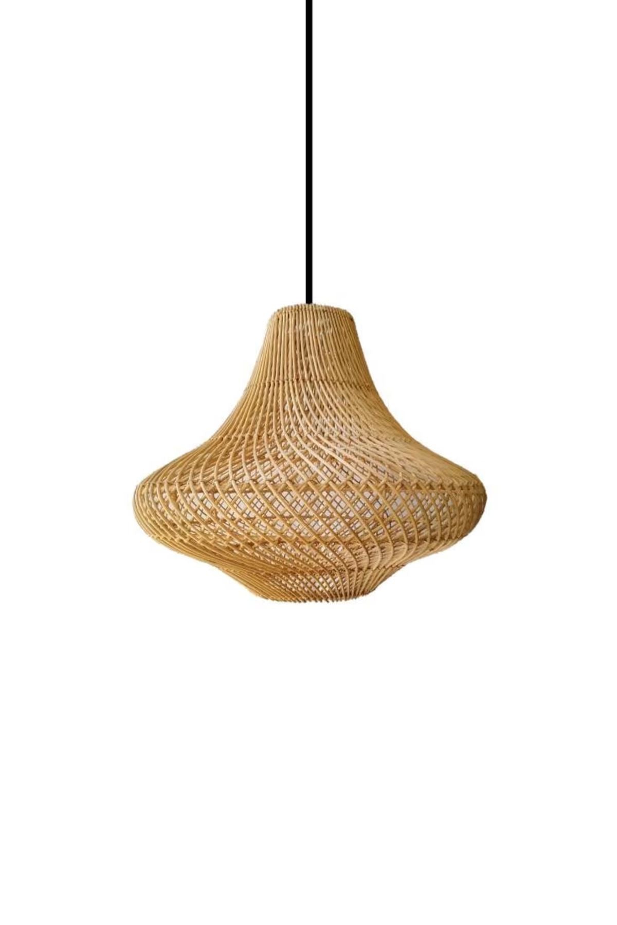 Mushroom Rattan Pendant Lampshade