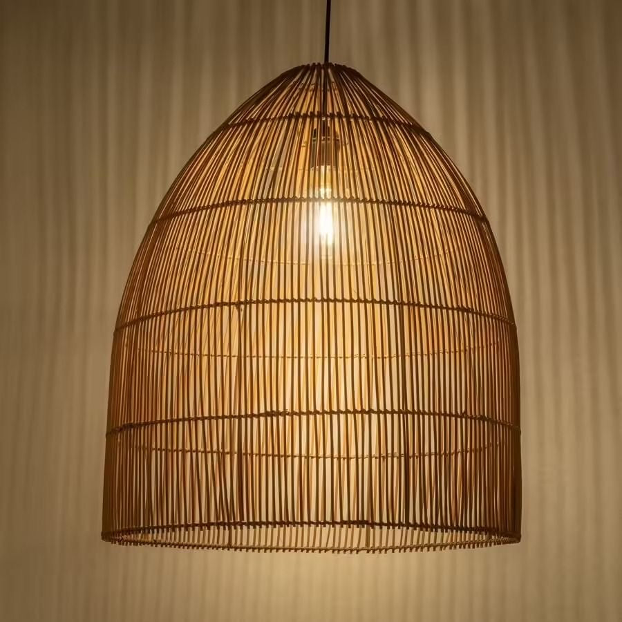 Plain Rattan Pendant Lampshades