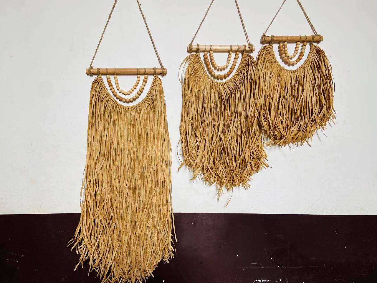 Raffia Wall Hanging Decor