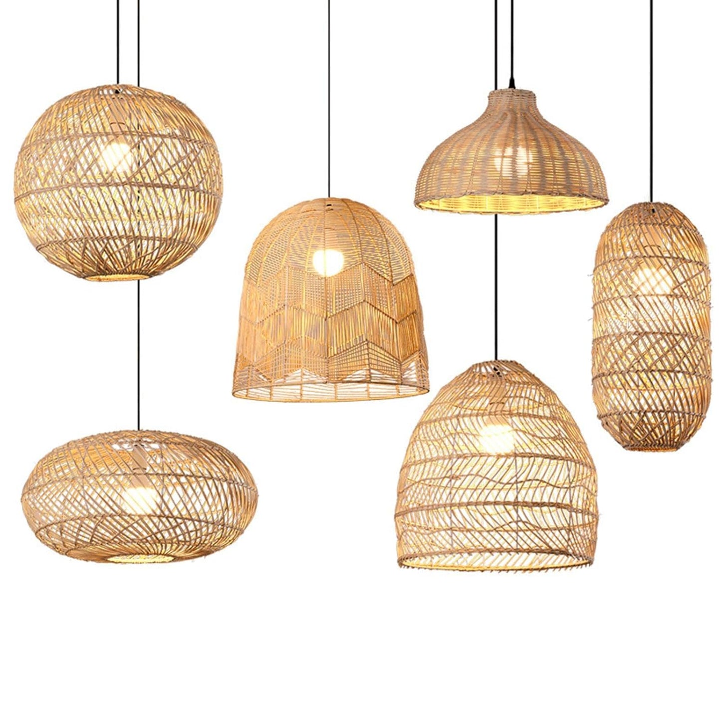 Designer Pendent Rattan Lampshade