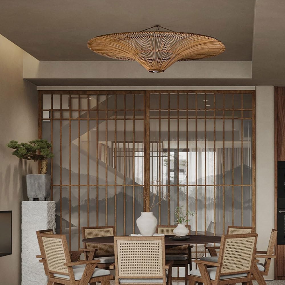 Sunshade Rattan Lampshade