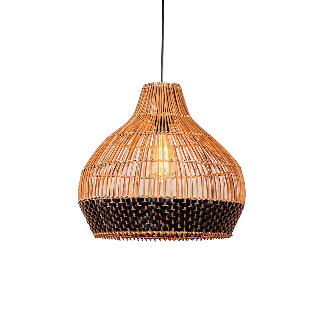 Onion Shaped Rattan Lampshades