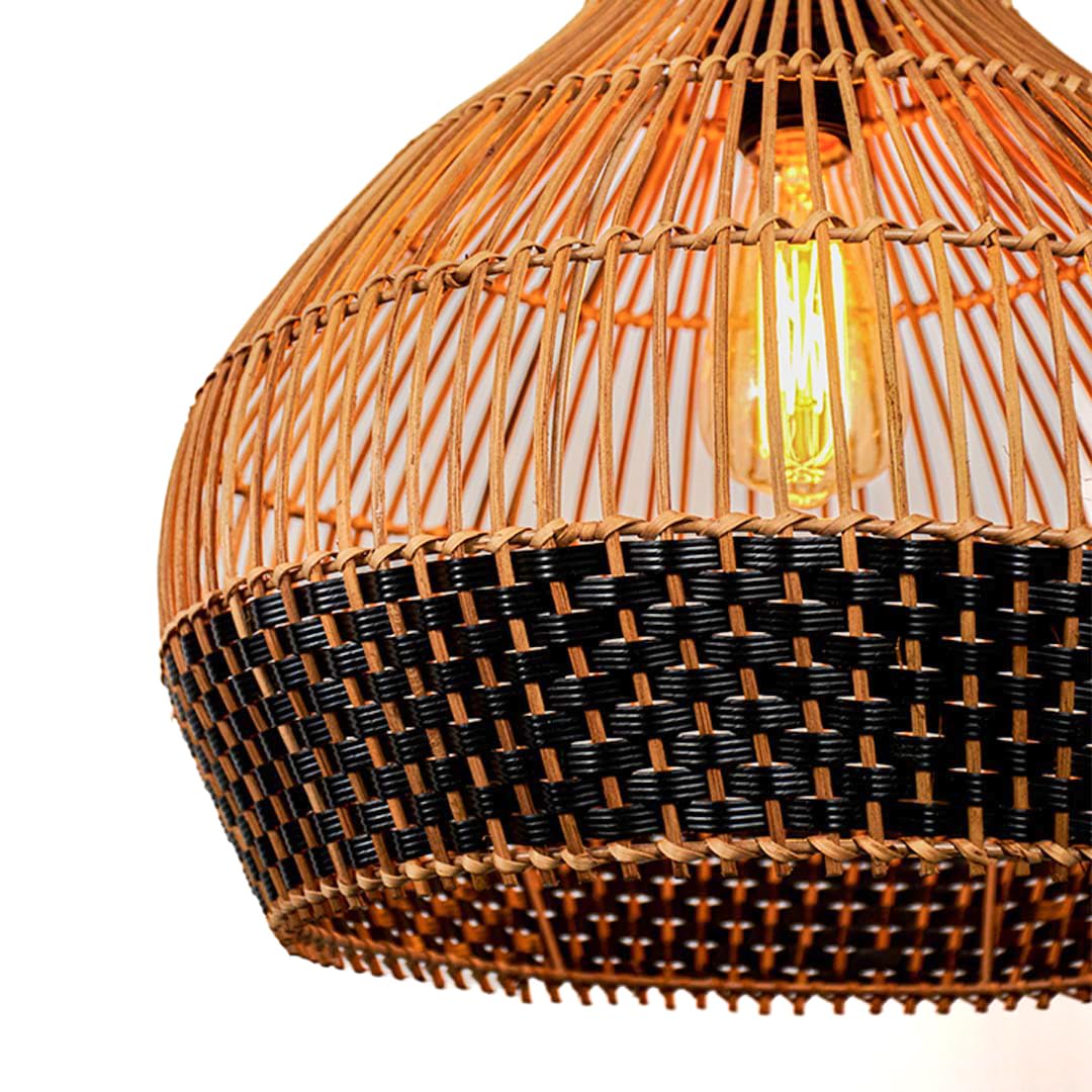 Onion Shaped Rattan Lampshades