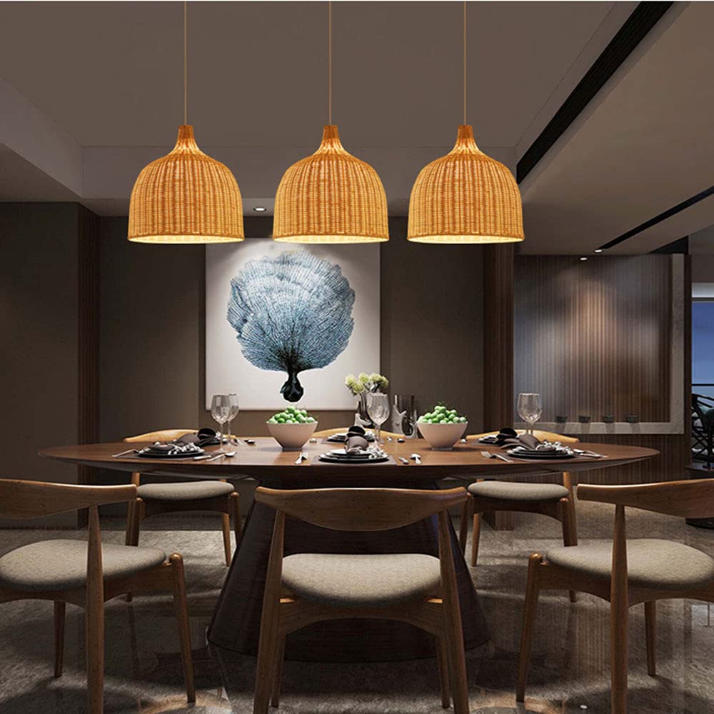 Elegant Rattan Pendent Lampshade