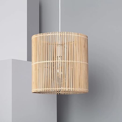 Chalice Pendent Rattan Lampshade