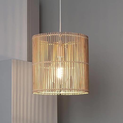 Chalice Pendent Rattan Lampshade
