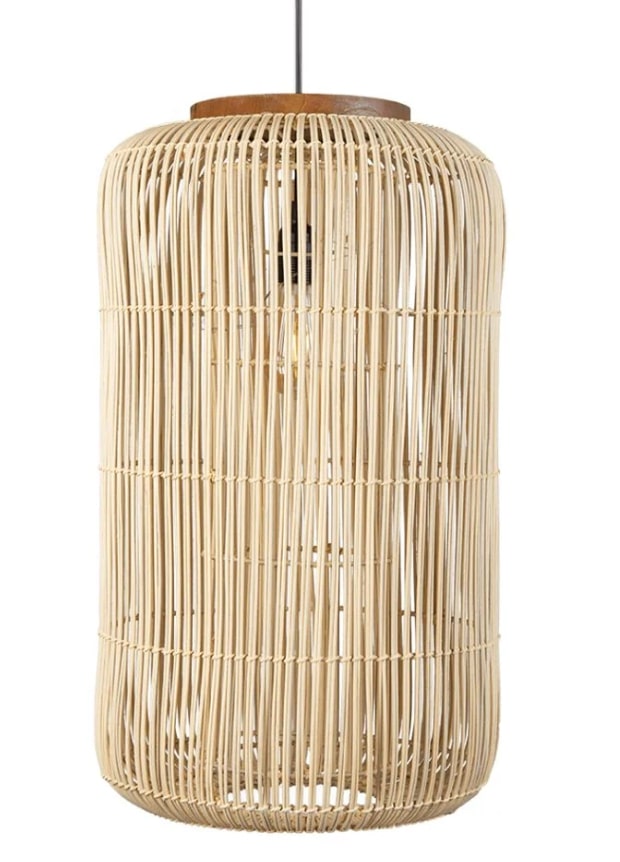 Pumpkin Rattan Pendant Lampshade