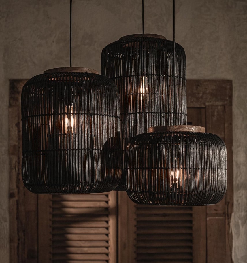 Pumpkin Rattan Pendant Lampshade