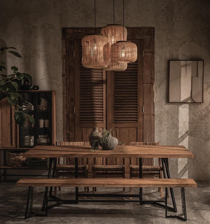 Pumpkin Rattan Pendant Lampshade