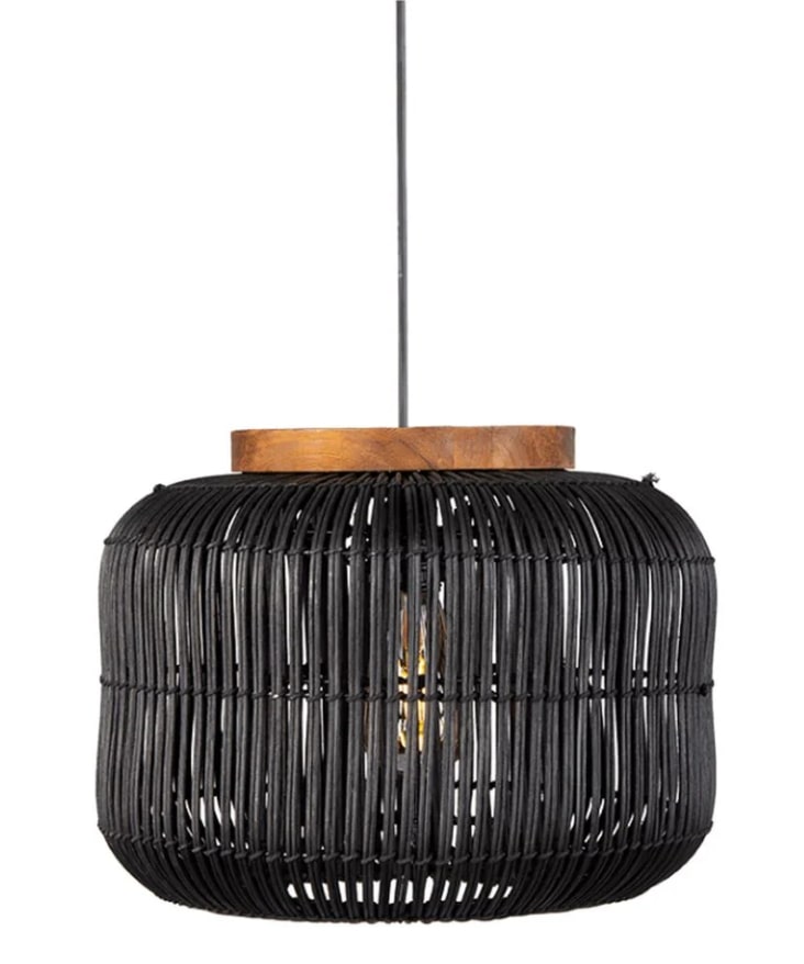 Pumpkin Rattan Pendant Lampshade