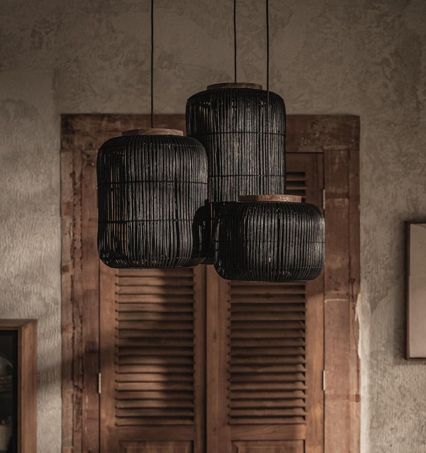 Pumpkin Rattan Pendant Lampshade