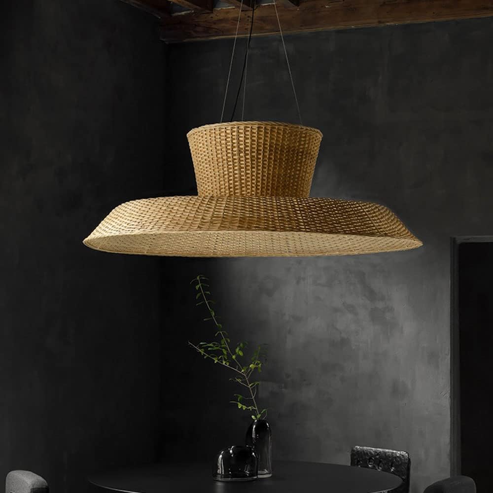 Hat Rattan Pendant Lampshade