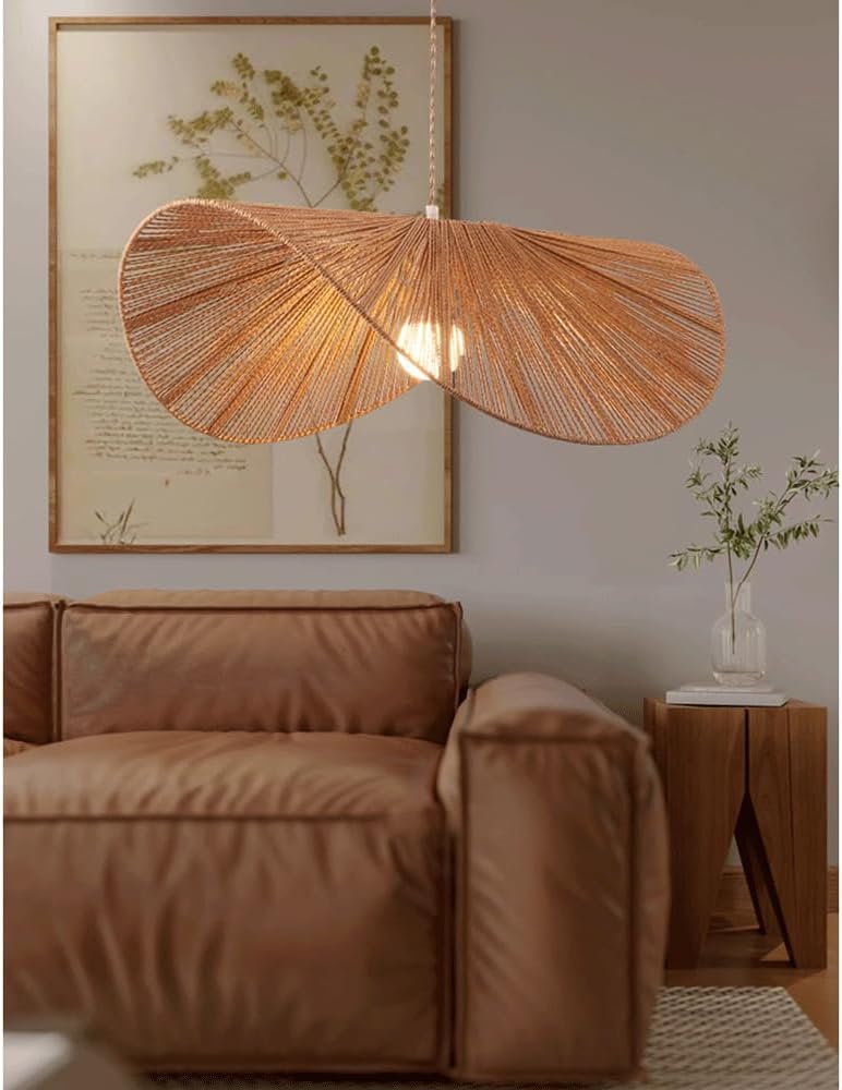 Swinging Raffia Pendent Lampshade