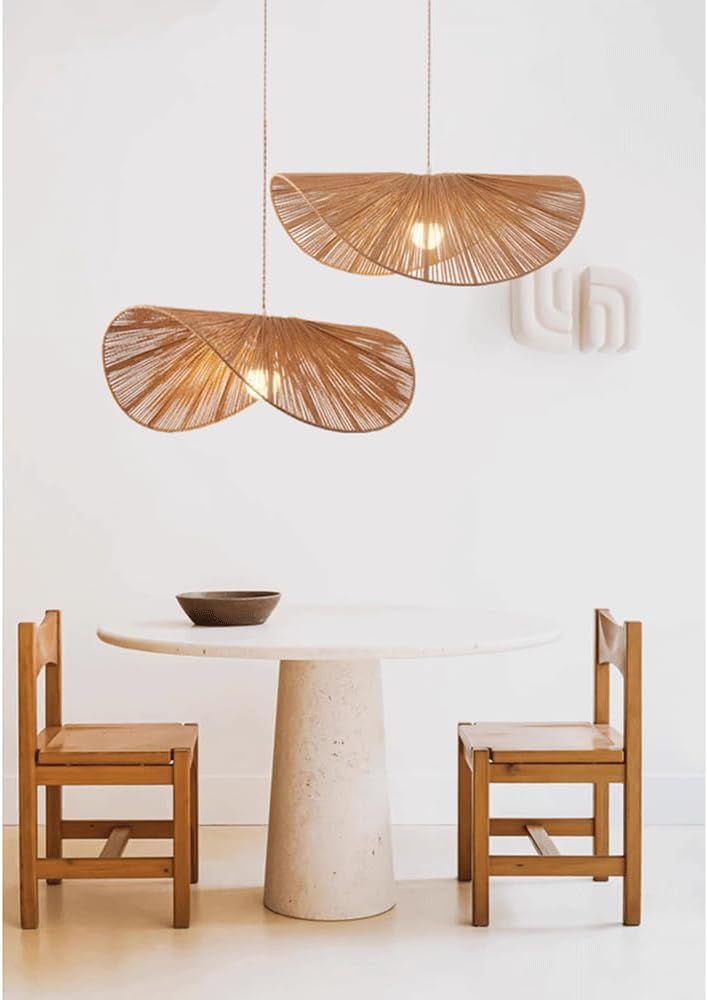 Swinging Raffia Pendent Lampshade