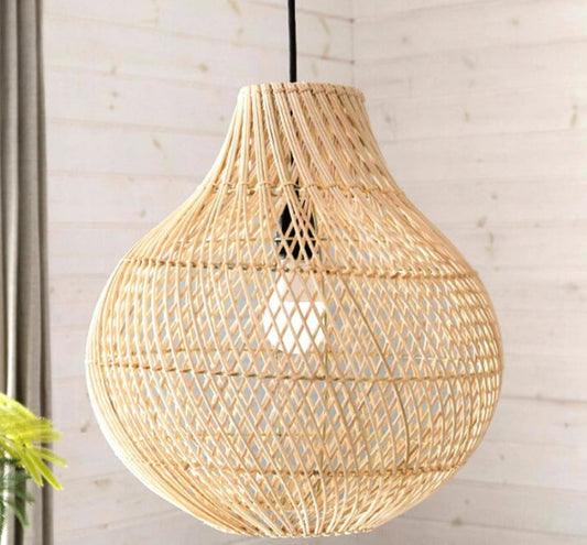Oval Rattan Lampshade