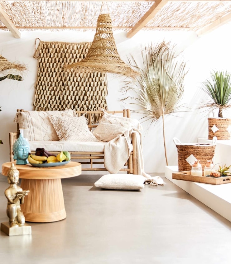 Raffia Hanging Lampshade