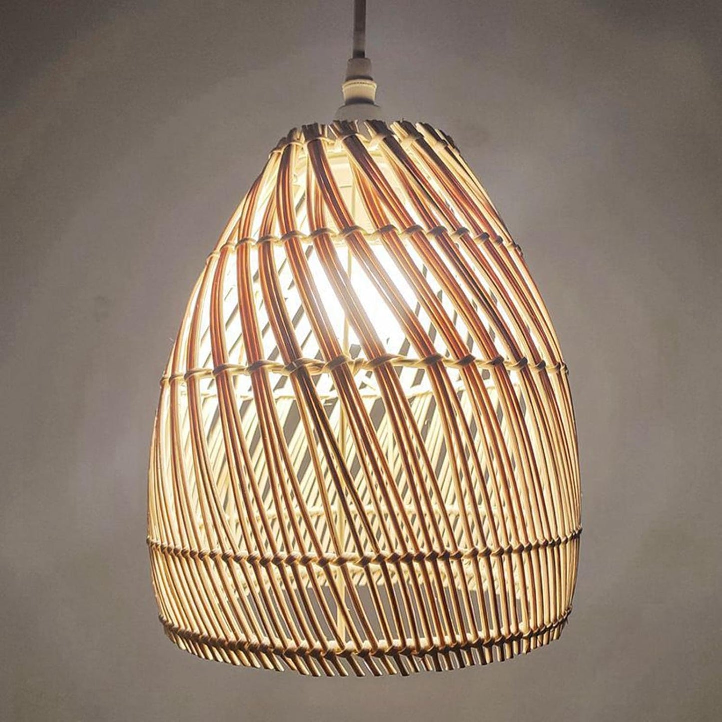 Oval Shaped Designer Rattan Pendant Lampshades