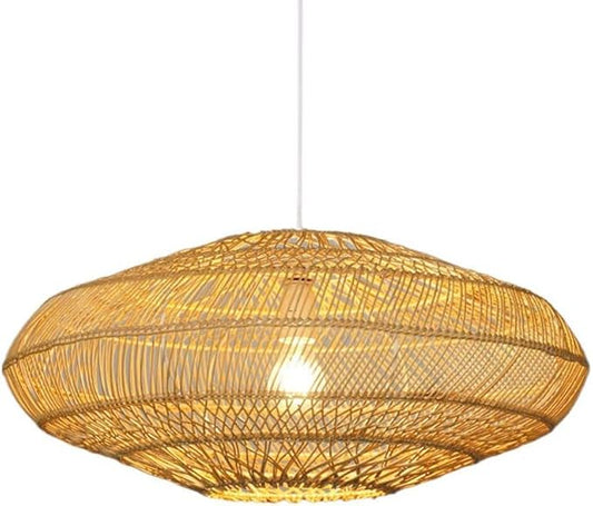 Spaceship Rattan Pendant Lampshade