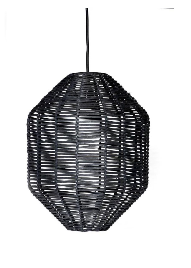 Designer Flat Rattan Lampshade