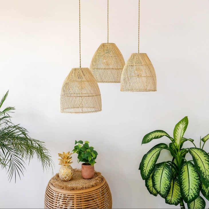 Hanging Pendent Rattan Lampshade