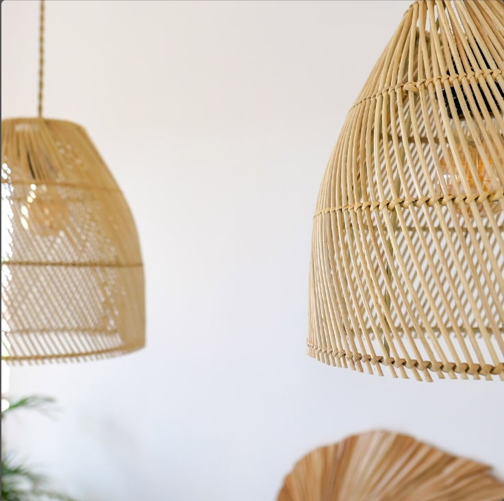 Hanging Pendent Rattan Lampshade