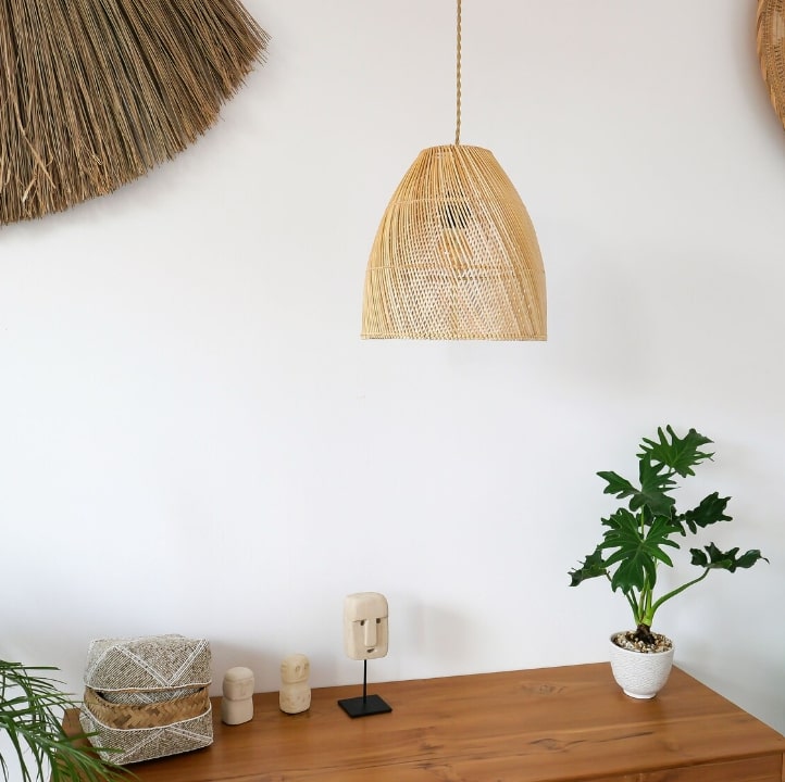 Hanging Pendent Rattan Lampshade