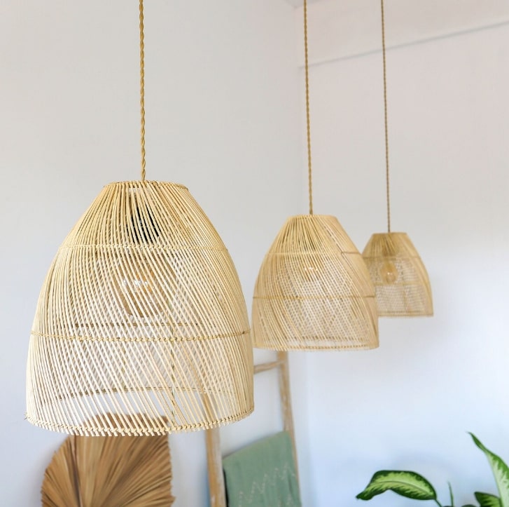 Hanging Pendent Rattan Lampshade