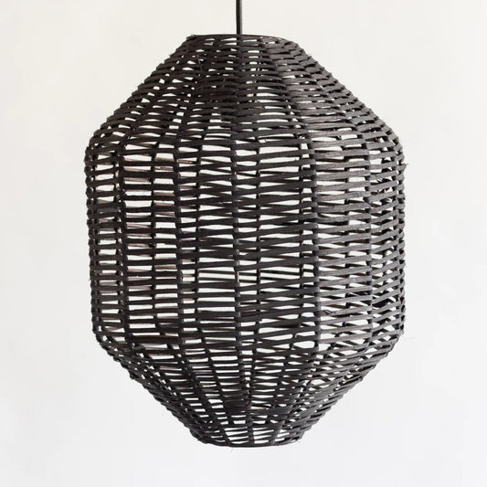 Designer Flat Rattan Lampshade