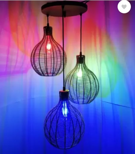 Rattan Onion Shaped Cane Lampshade