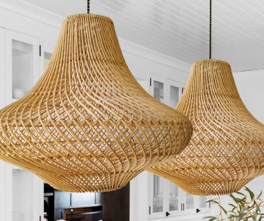 Mushroom Rattan Pendant Lampshade