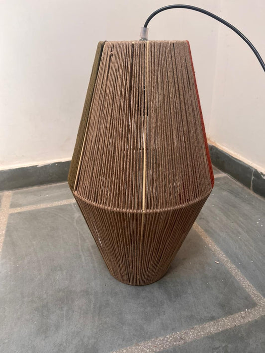 Diamond Shaped Jute Lampshade
