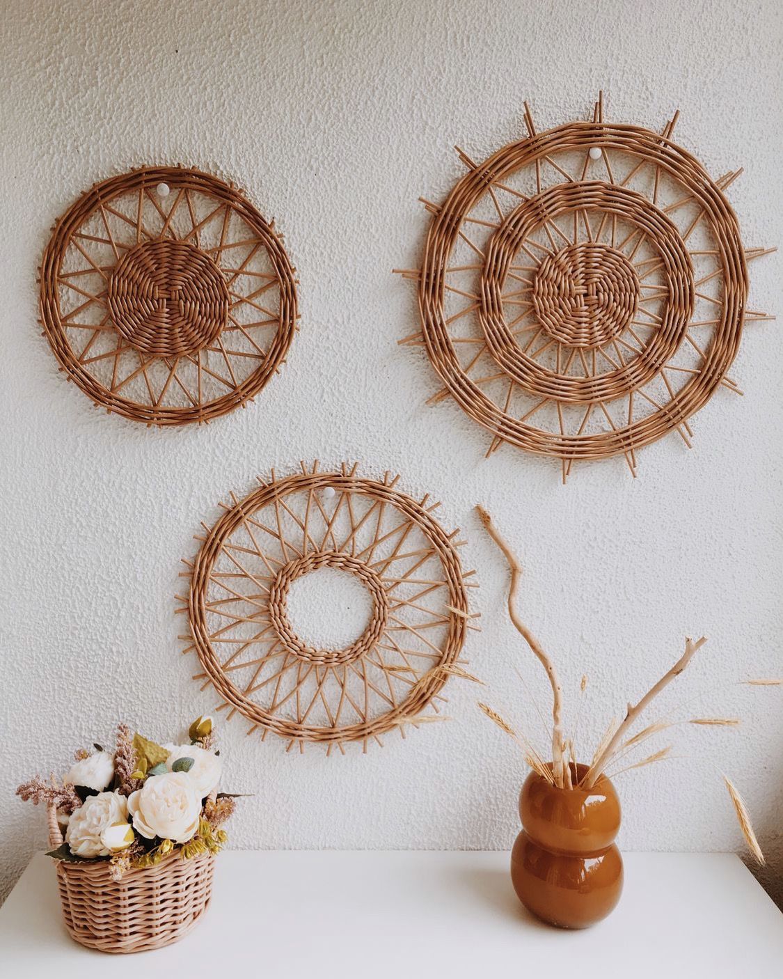 Wheel Cane Wall Decor Set of 3