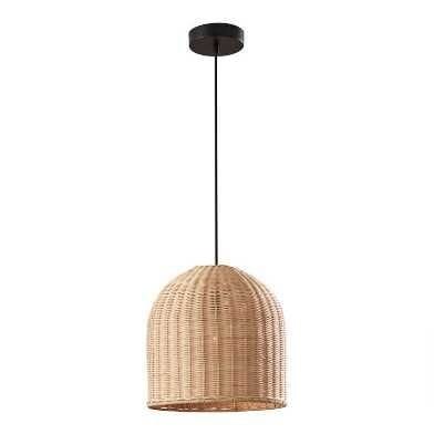 Round Woven Cup Pendant Rattan Lampshade