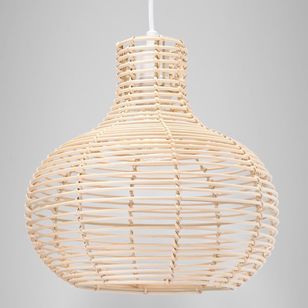 Rattan Onion Shaped Cane Lampshade