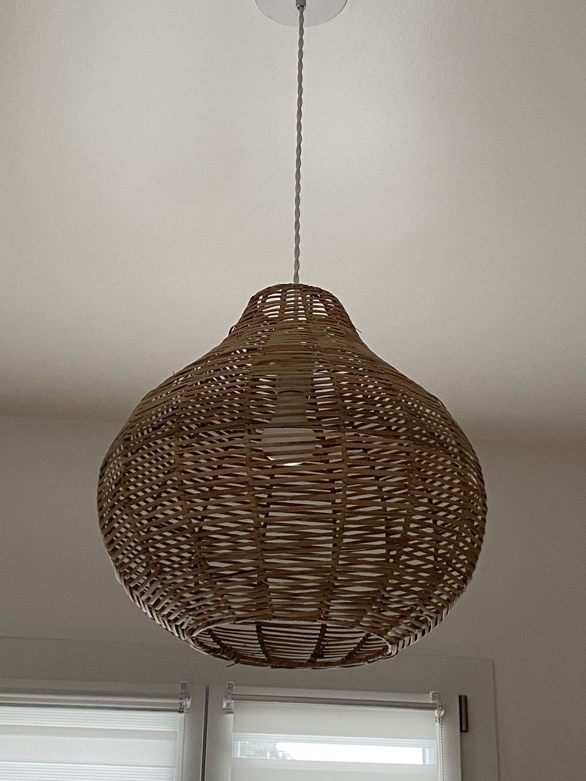 Rattan Onion Shaped Cane Lampshade
