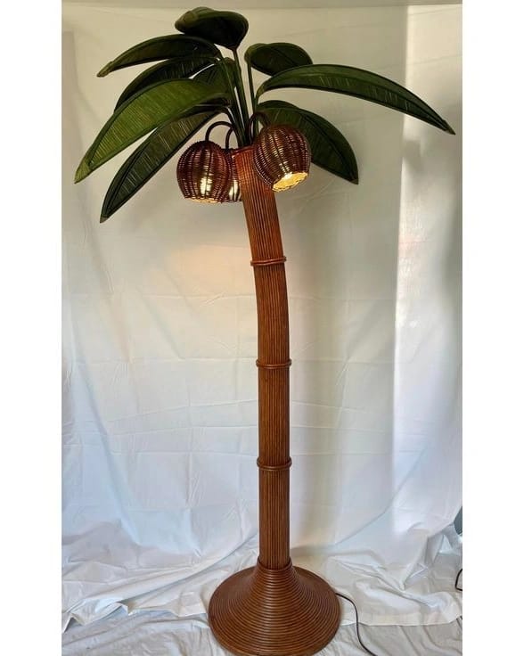 Rattan Coco Tree Huge Floor Lampshade