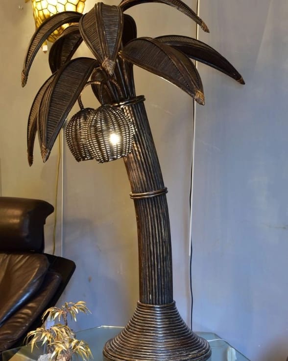 Rattan Coco Tree Huge Floor Lampshade