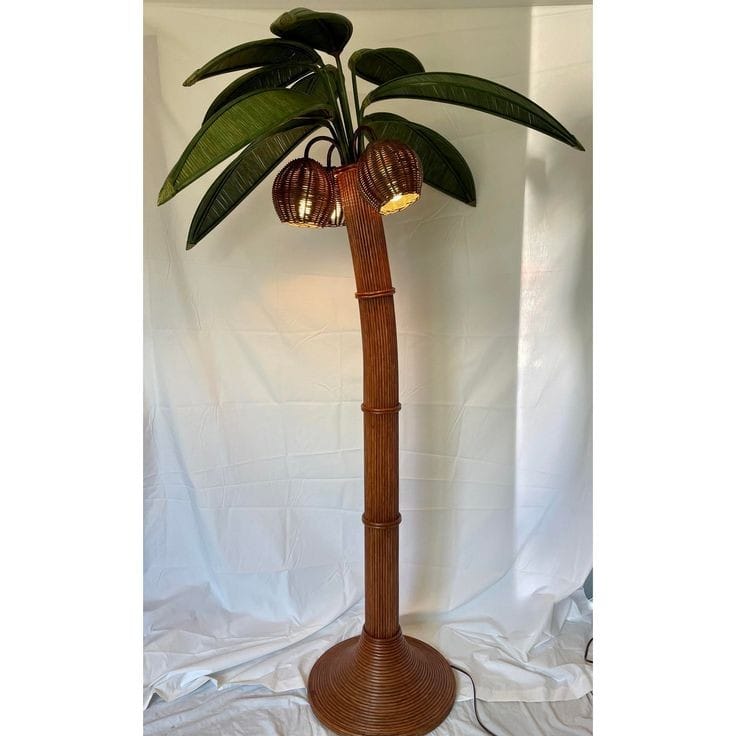 Rattan Coco Tree Huge Floor Lampshade